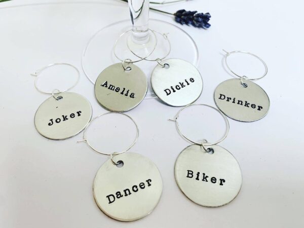 Personalised wine charms