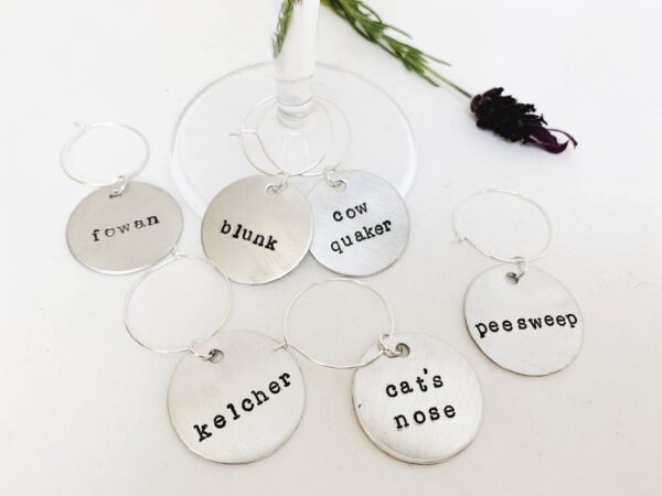 Weather themed wine charms